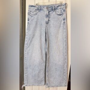 American Eagle Stretch Super high rise, baggy, wide leg jeans